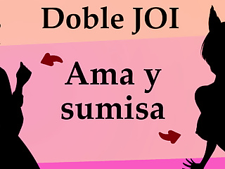 Spanish Joi Doble, Ama Y Sumisa Follan Contigo free video