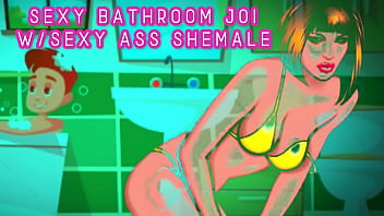 Bathroom Joi With Luke And A Super Sexy Shemale Teaser free video
