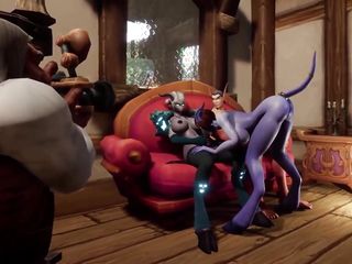Threesome With A Futa Draenei - Warcraft Porn Parody free video