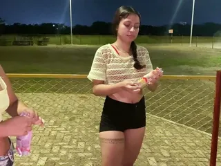 I Fuck With My Friend After Eating Ice Cream In The Park free video