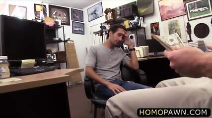 Slim Teen Straight Dude Goes Gay For An Extra Cash In The Pawnshop free video